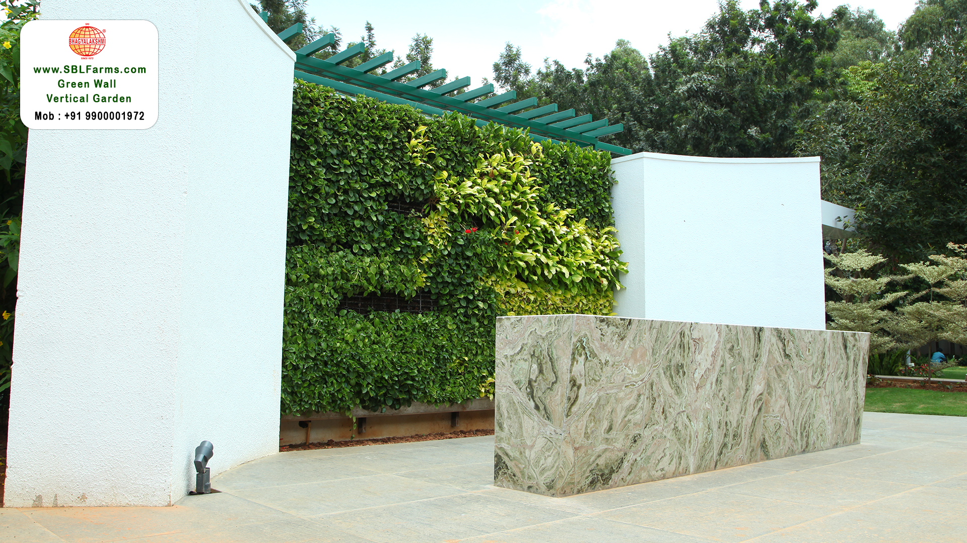 Sbl Farms Green walls and Living walls, Vertical Garden, Bio Curtains,vertical garden design for residence in bangalore